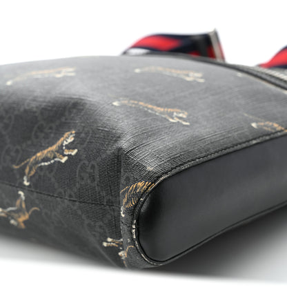 Gucci GG Supreme Monogram Tigers Web Messenger Bag Black Multicolor 10 of 10