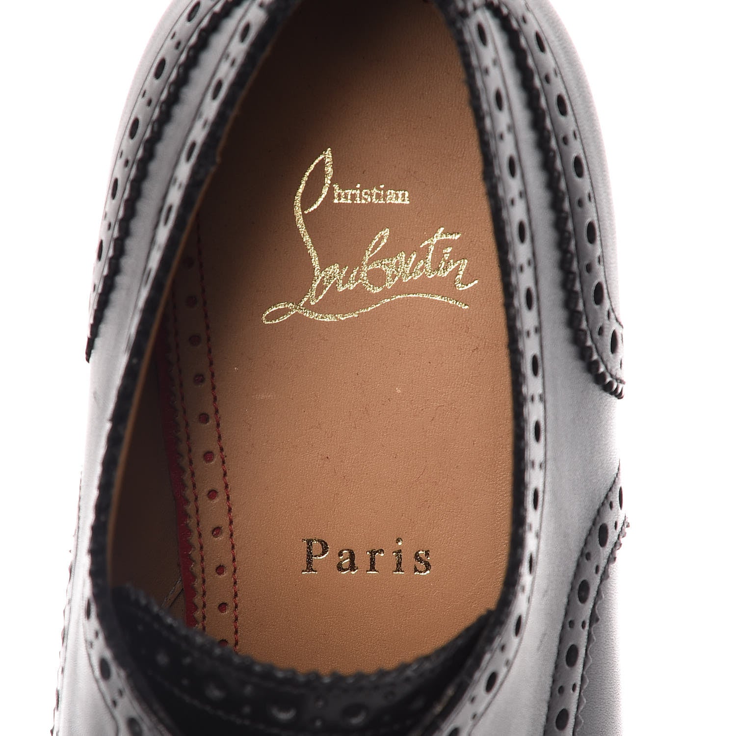 Christian Louboutin Calfskin Mens So Charles Flat Oxfords 40.5 Black 6 of 8