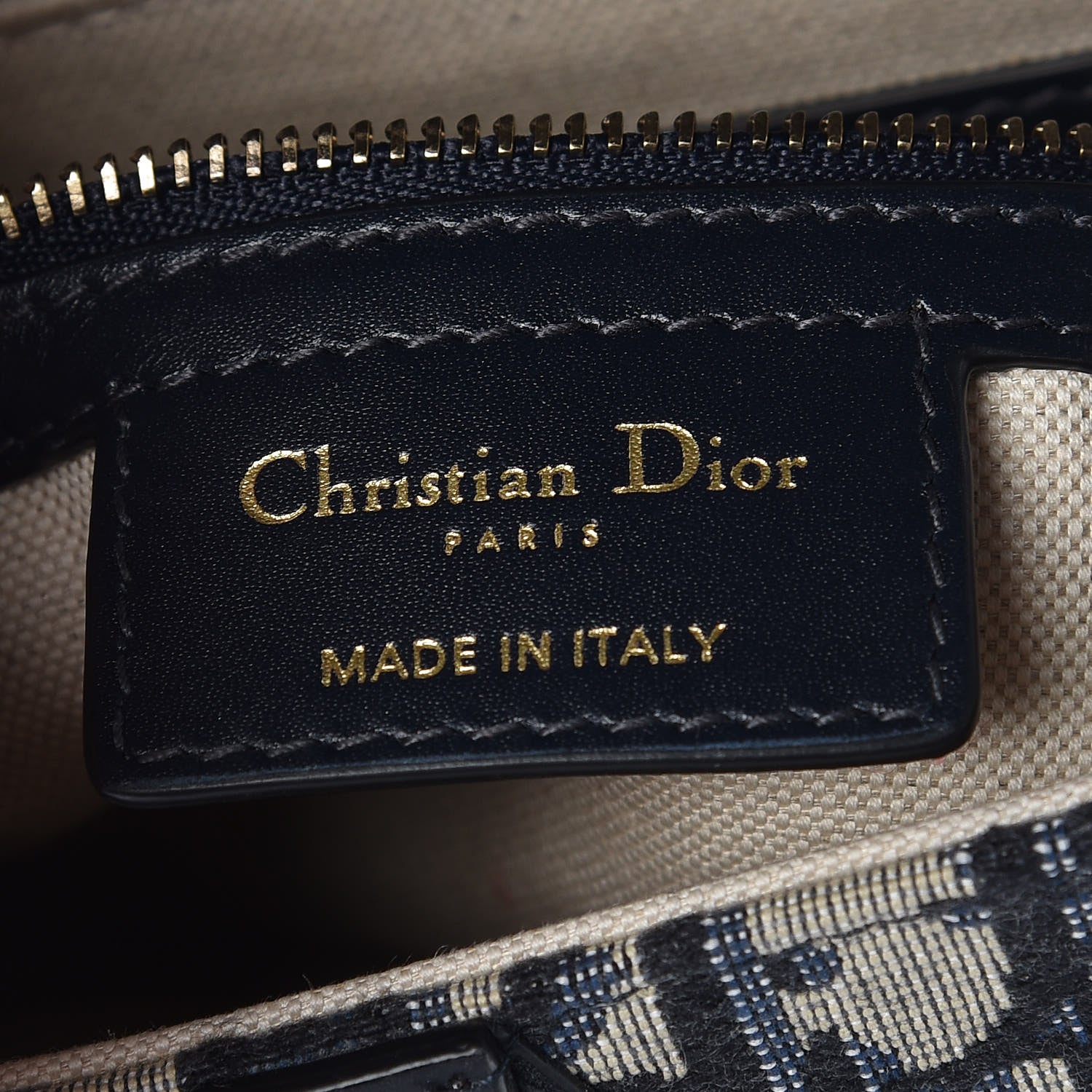 Christian Dior Oblique Saddle Bag Blue 6 of 7