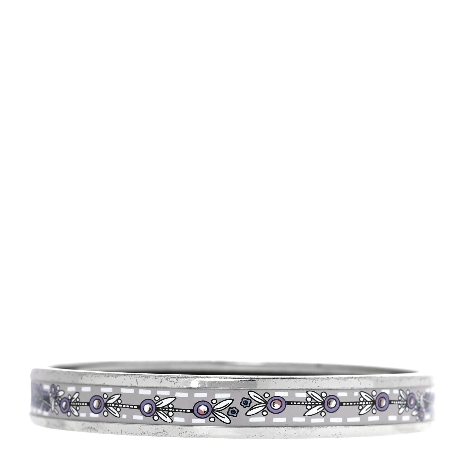 Hermes Enamel Printed Narrow Bracelet 70 3 of 6