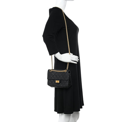Chanel Aged Calfskin Quilted 2.55 Reissue Mini Flap Black 2 of 11