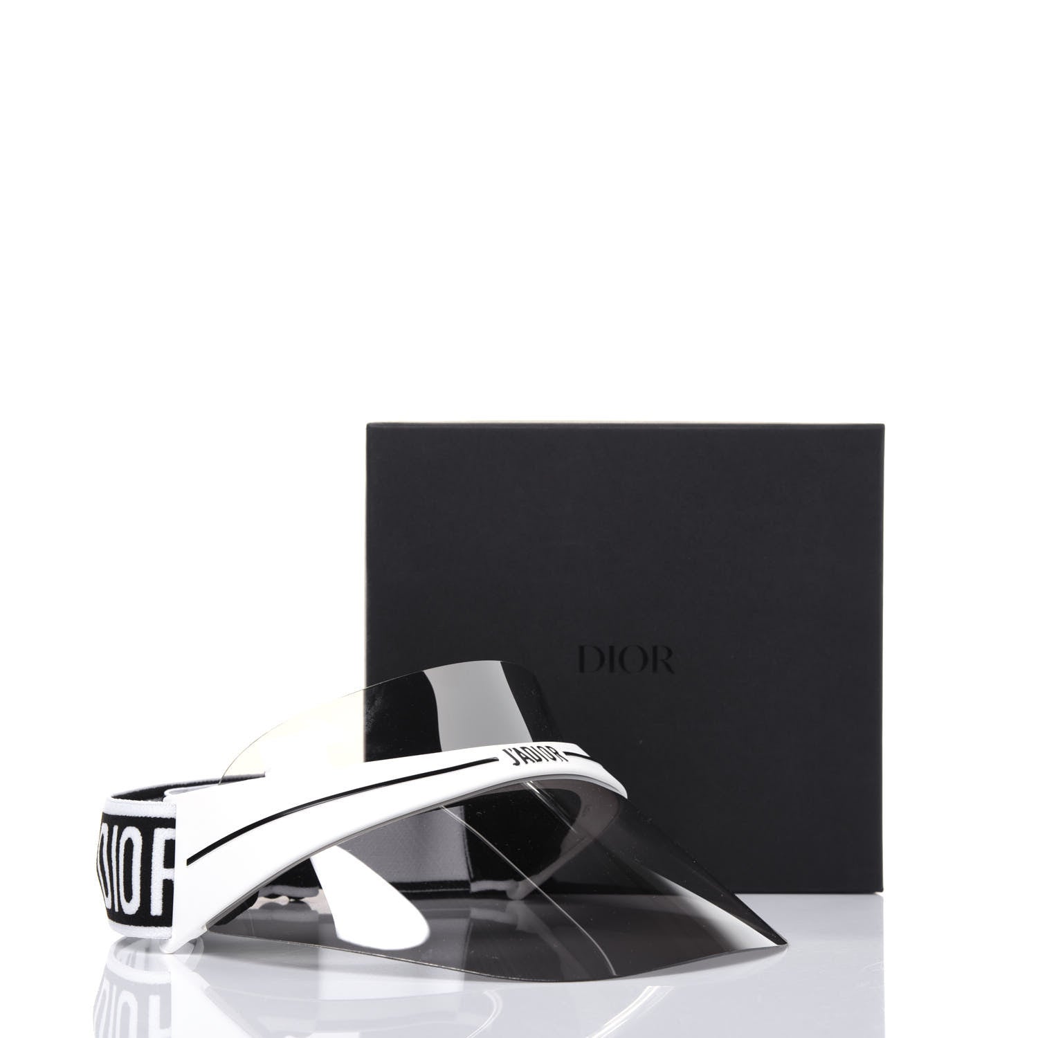 Christian Dior Mirrored DiorClub1 Sun Visor Black 9 of 9