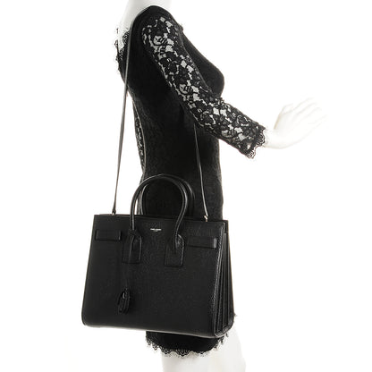 Louis Vuitton Grained Calfskin Small Sac De Jour Black 2 of 9