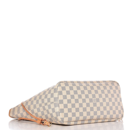 Louis Vuitton Damier Azur Neo Neverfull MM Rose Ballerine 14 of 21