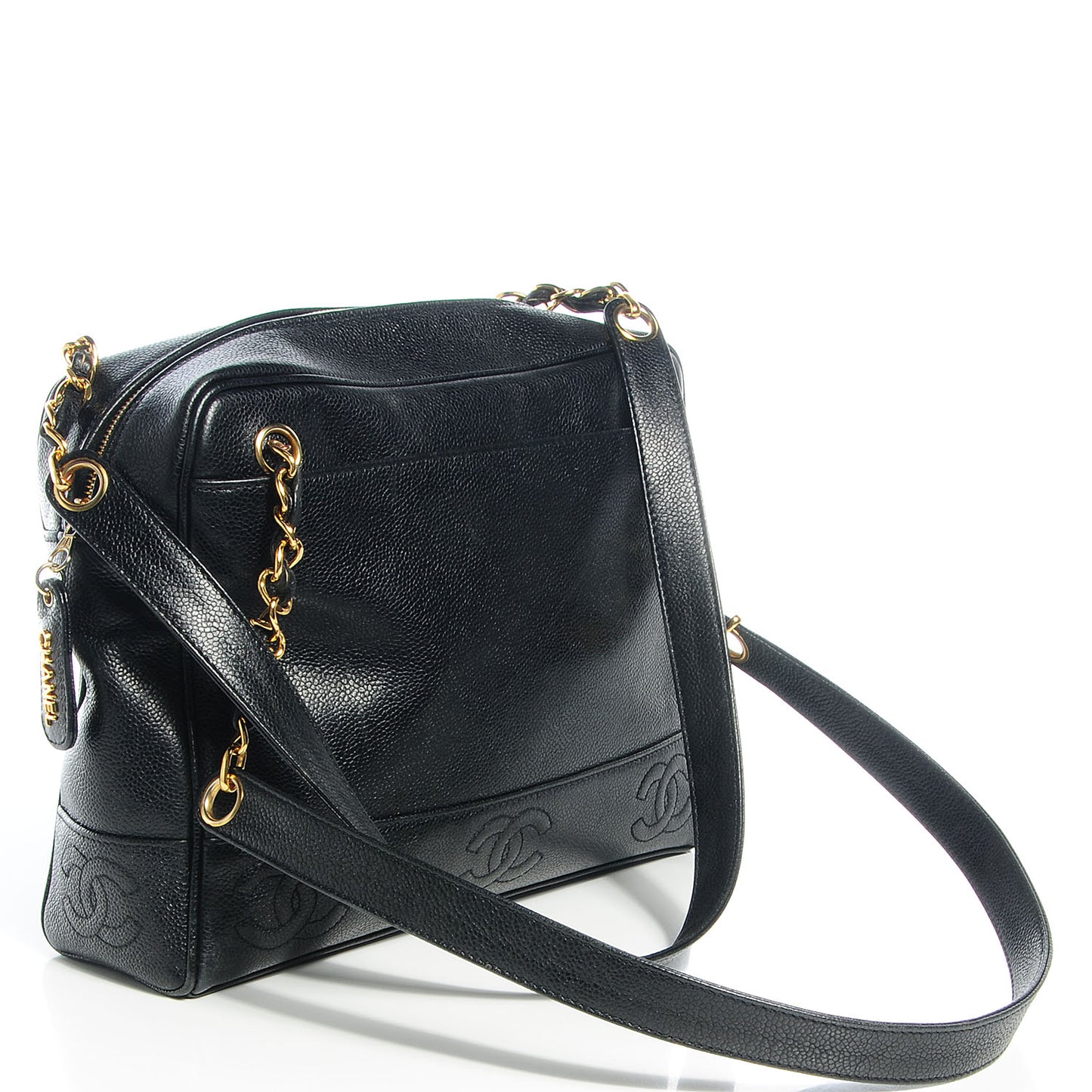 Caviar CC Shoulder Bag Black