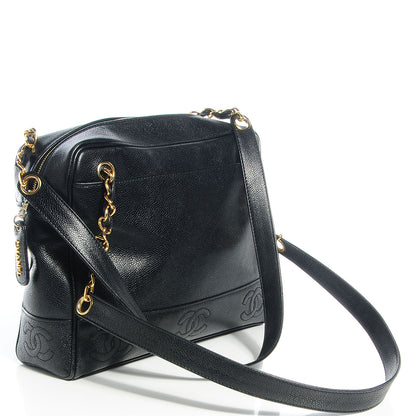 Chanel Caviar CC Shoulder Bag Black 3 of 7