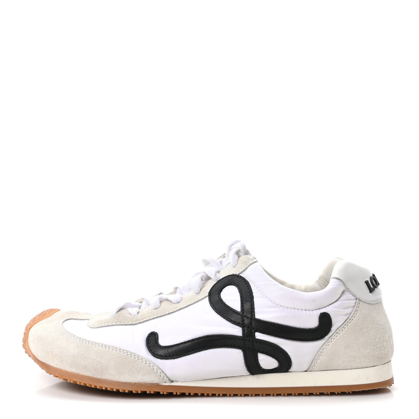 Nylon Suede Ballet Runners 2.0 Sneakers 40 White Black