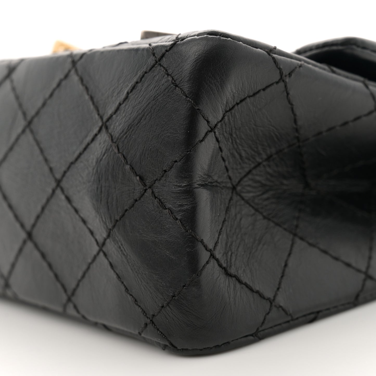 Aged Calfskin Quilted Casino 2.55 Reissue 225 Flap Black