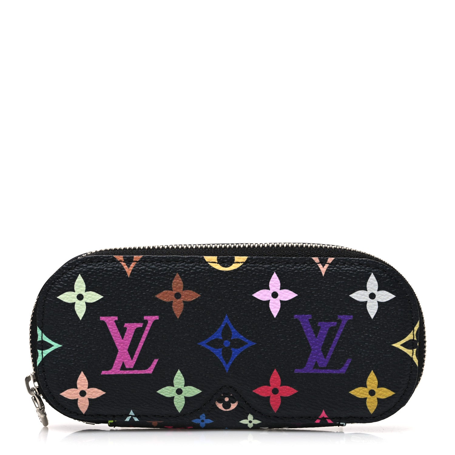 Louis Vuitton LV X TM Monogram Multicolor Sunglasses Case Black 1 of 6