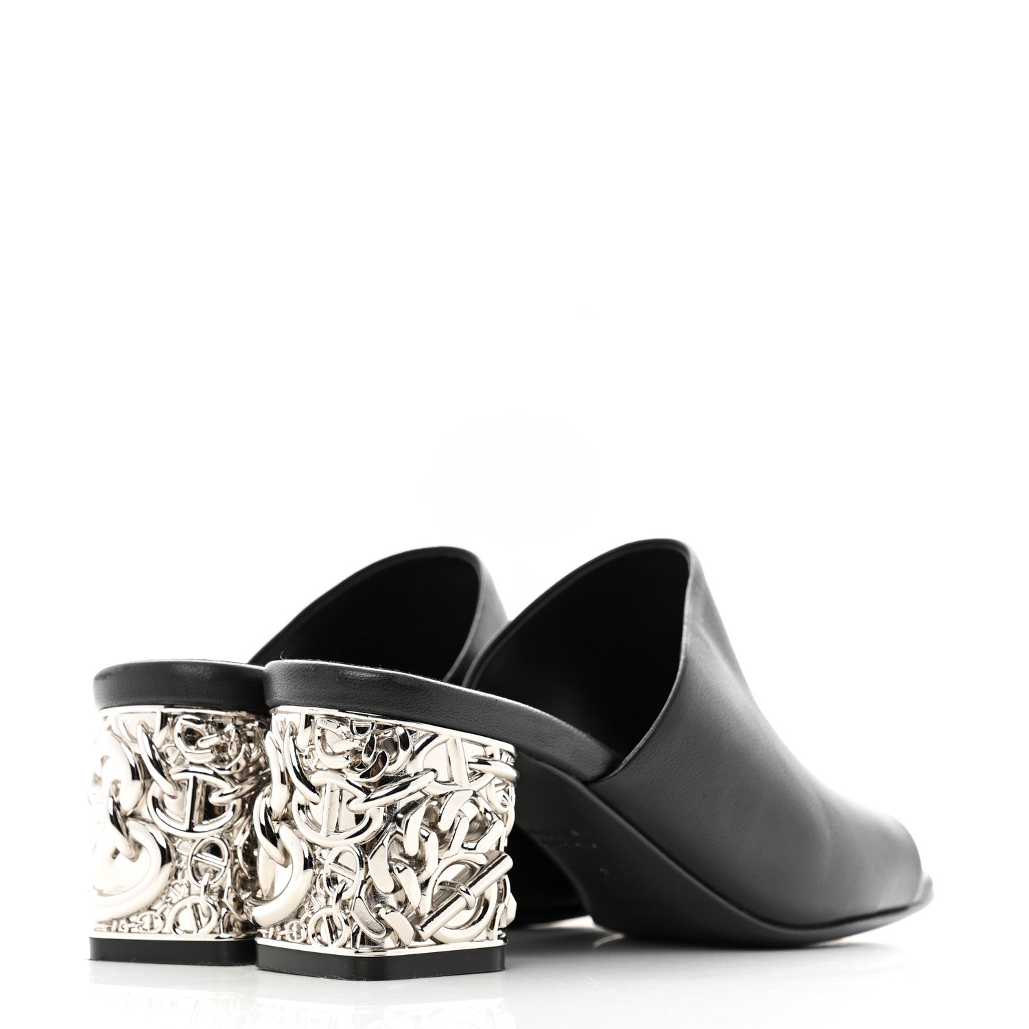 Hermes Nappa Glossy 60 Sandals 36 Black 5 of 10
