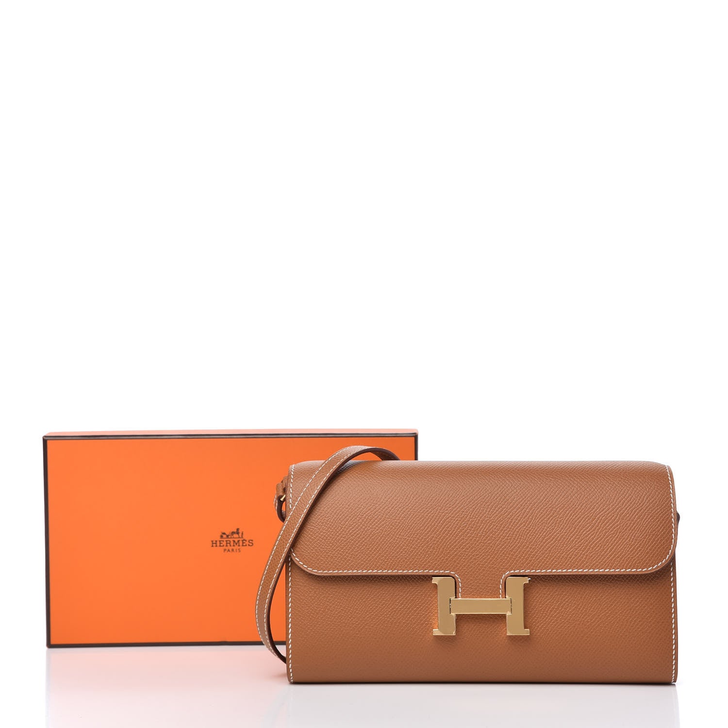 Hermes Epsom Constance Long Wallet To Go Gold 10 of 10