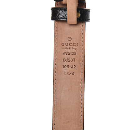 Gucci Calfskin Framed Double G Belt 105 42 Black 3 of 6