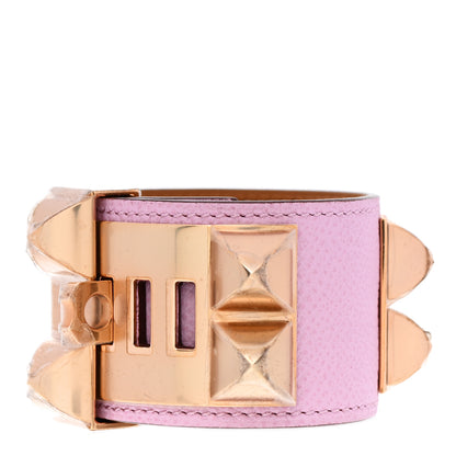 Hermes Epsom Collier de Chien CDC Bracelet T2 Mauve Sylvestre 3 of 6