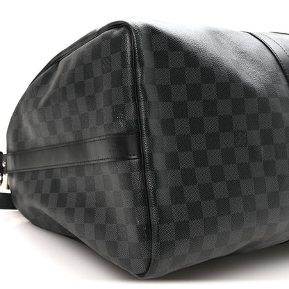 Louis Vuitton Damier Graphite Keepall Bandouliere 55 9 of 10