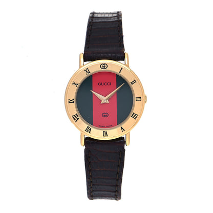Gucci Stainless Steel Lizard 26mm 3000L Web Quartz Watch 1 of 4