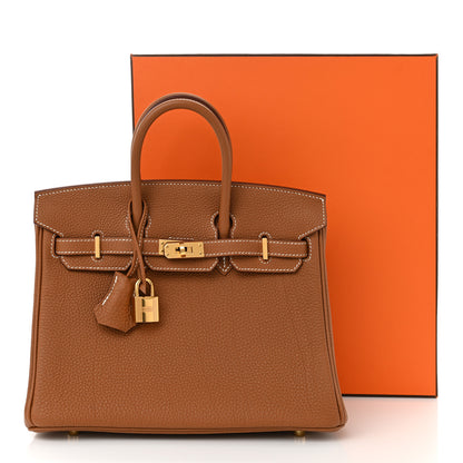 Hermes Togo Birkin 25 Gold 11 of 11
