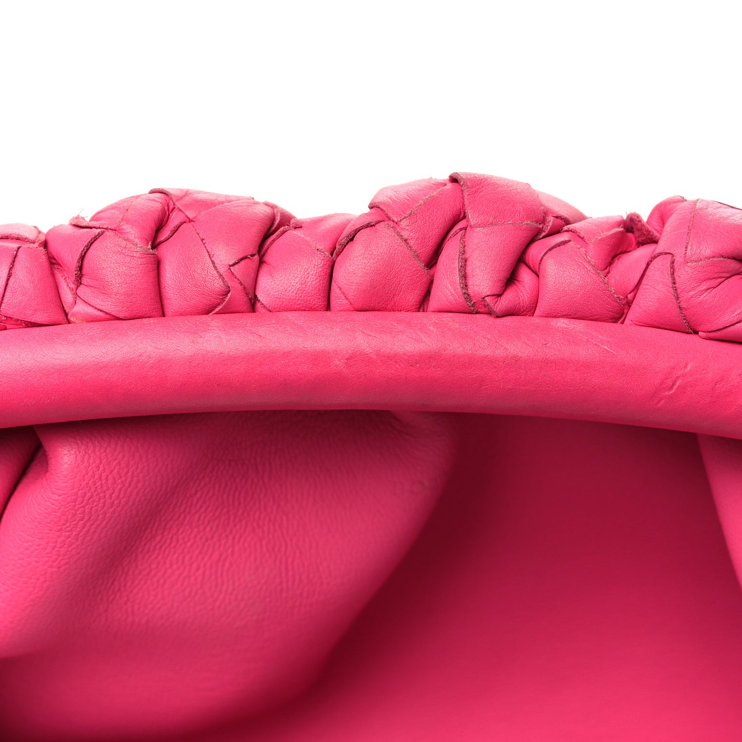 Nappa Intrecciato The Mini Pouch Rosa Shock