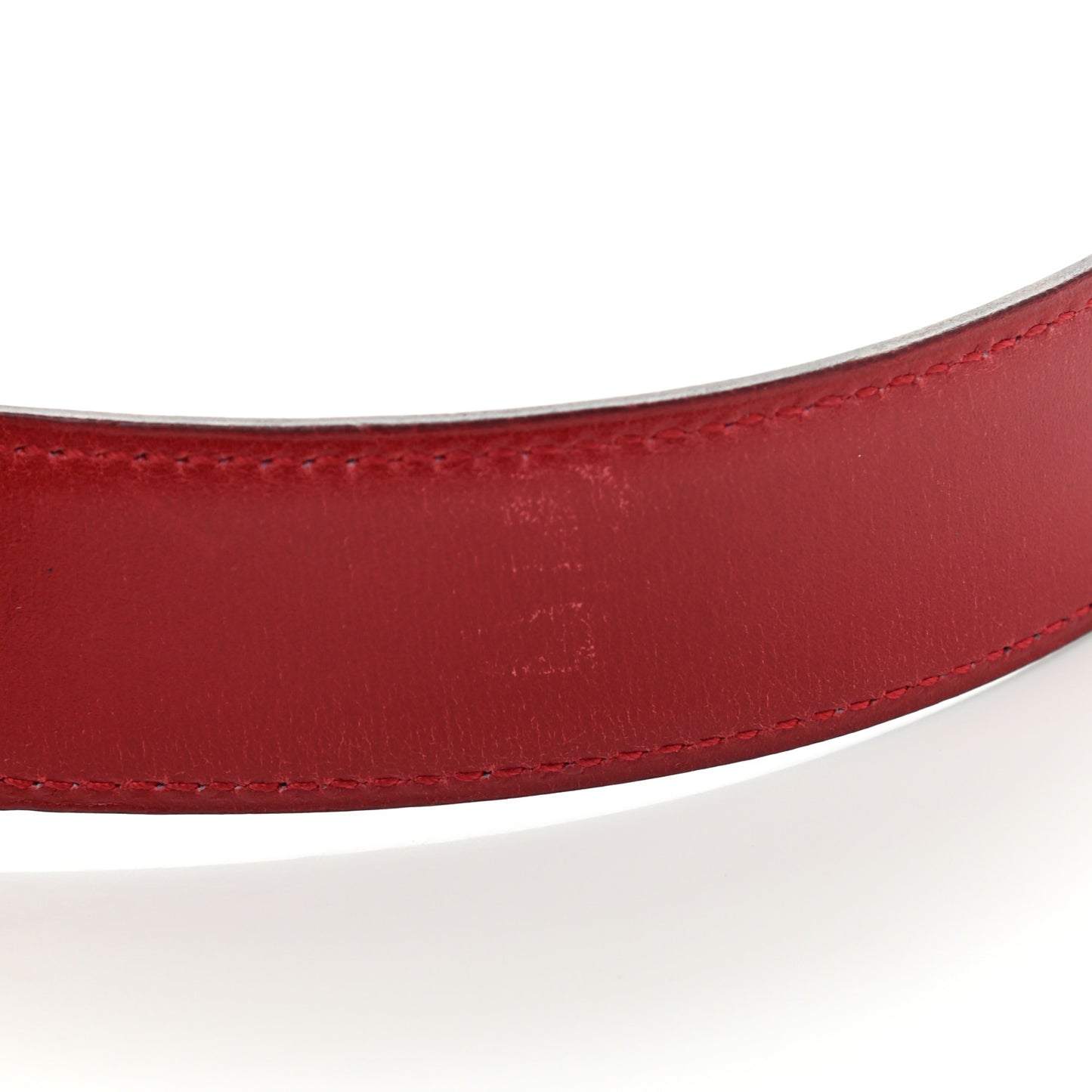 Chamonix Box 32mm Reversible Belt Strap 80 Rouge Vif Bleu Indigo