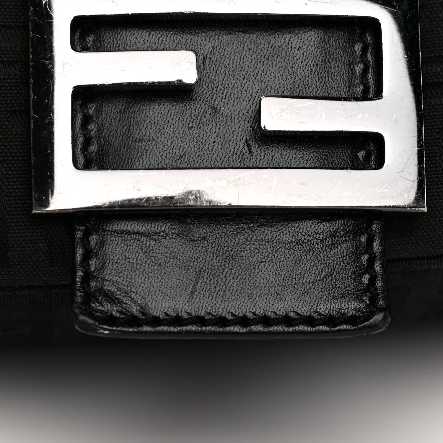 Fendi Zucchino Mama Baguette Black 15 of 16
