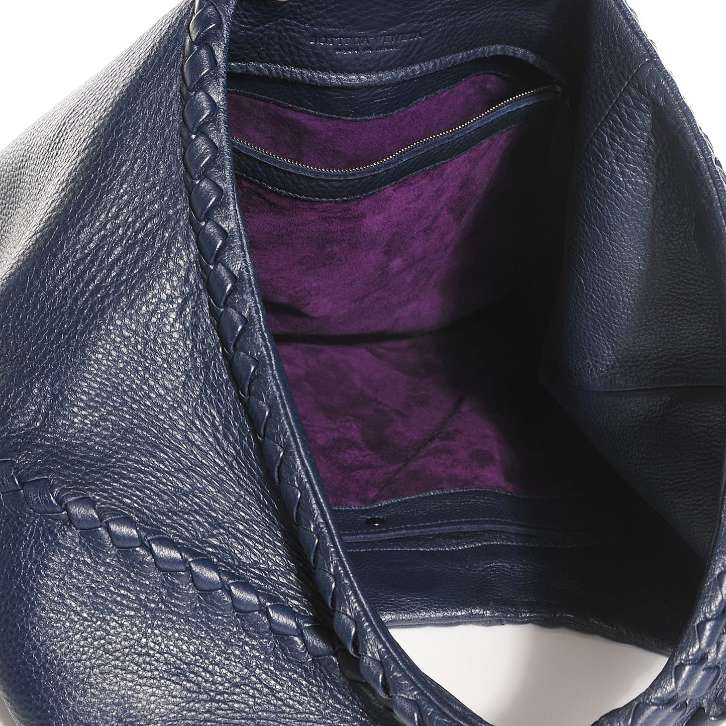 Cervo Deerskin Large Hobo China Blue