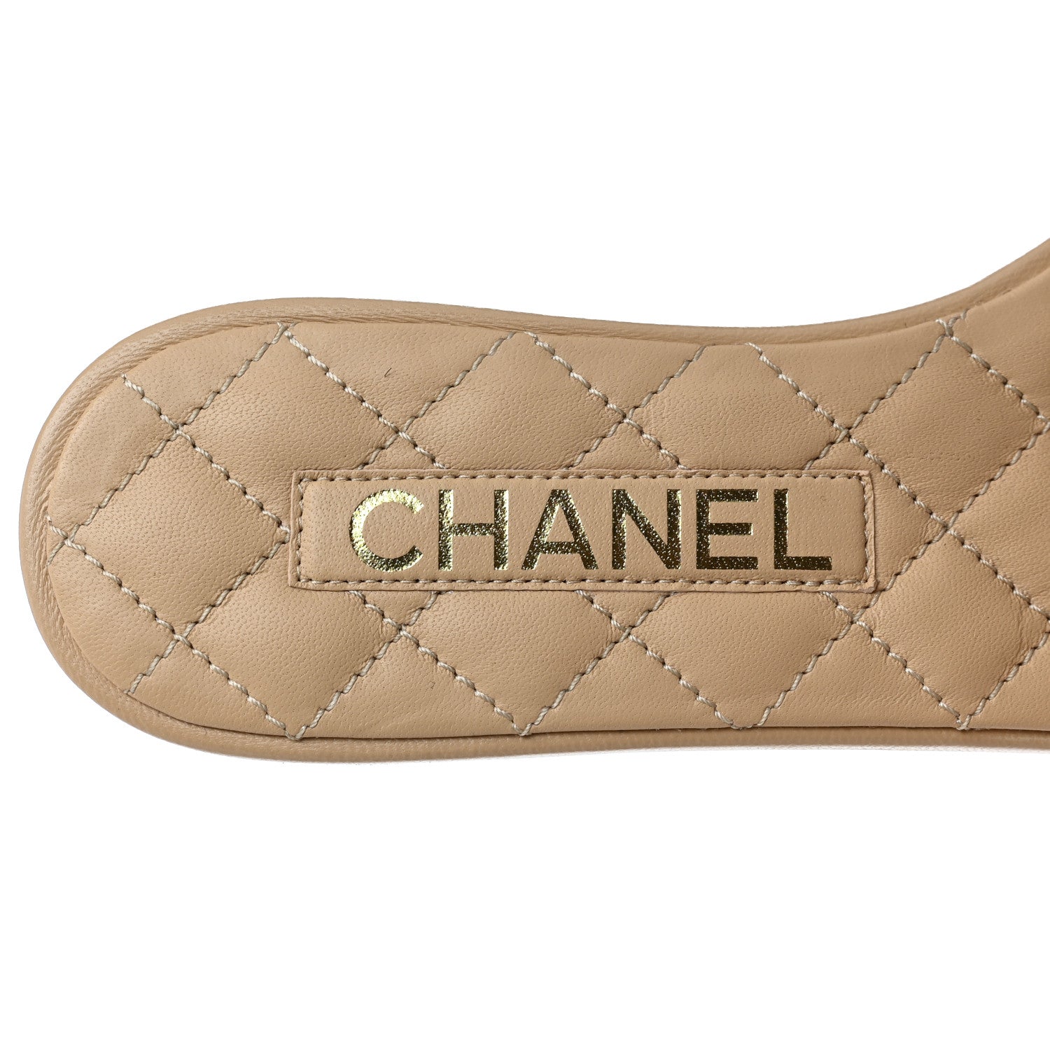 Chanel Lambskin Quilted CC Turnlock Sandals 35.5 Beige 5 of 10