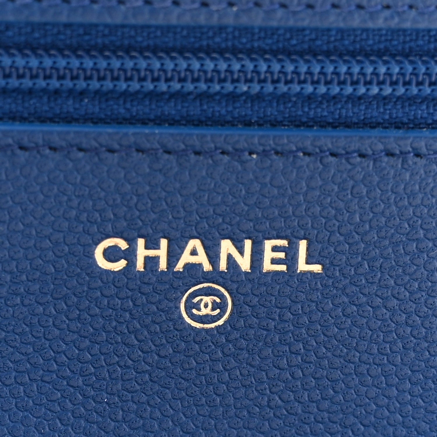 Chanel Caviar Quilted Boy Wallet On Chain WOC Dark Blue 6 of 11