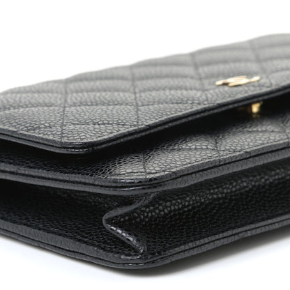Chanel Caviar Quilted Wallet On Chain WOC Black 5 of 11