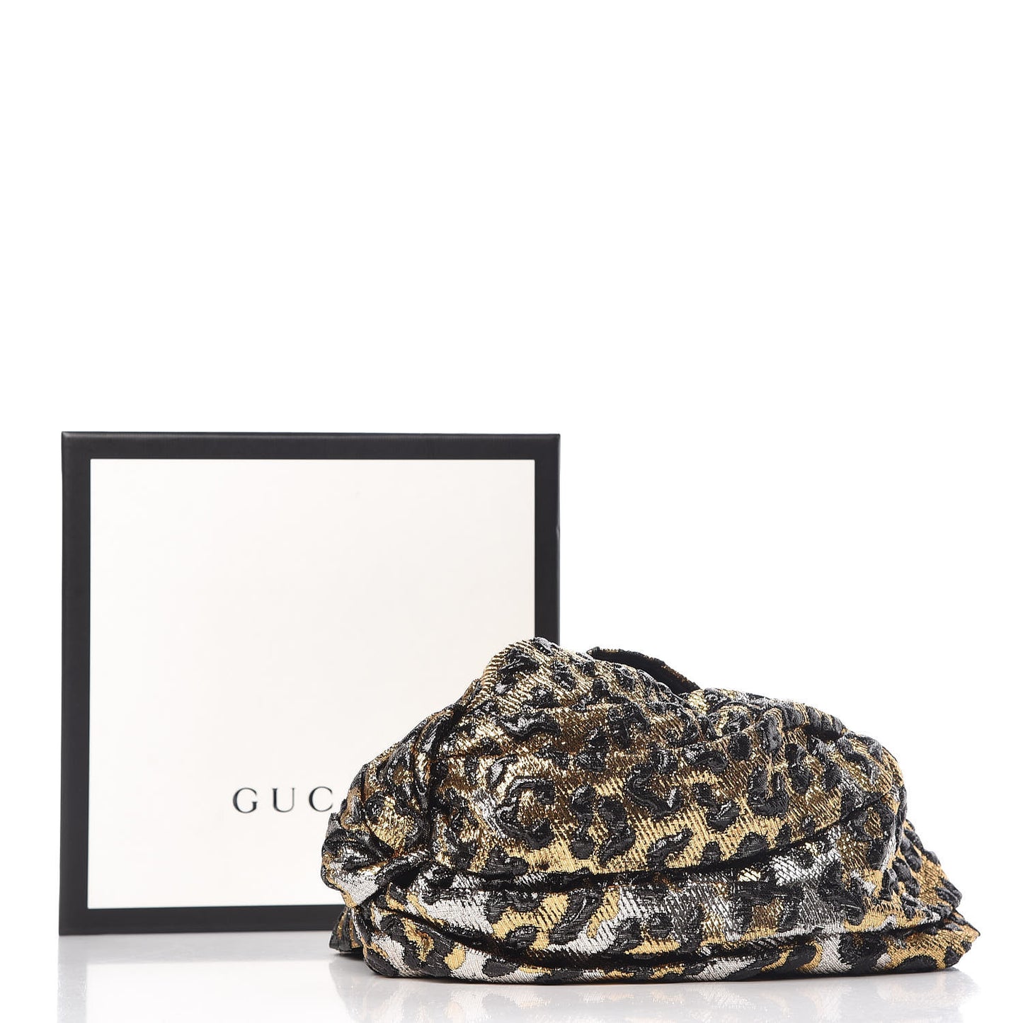 Metallic Leonte Turban L 58 Black Gold