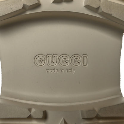 Gucci Rubber GG Monogram Perforated Elea Platform 55mm Lug Sole Sandals 40 Mystic White 8 of 12