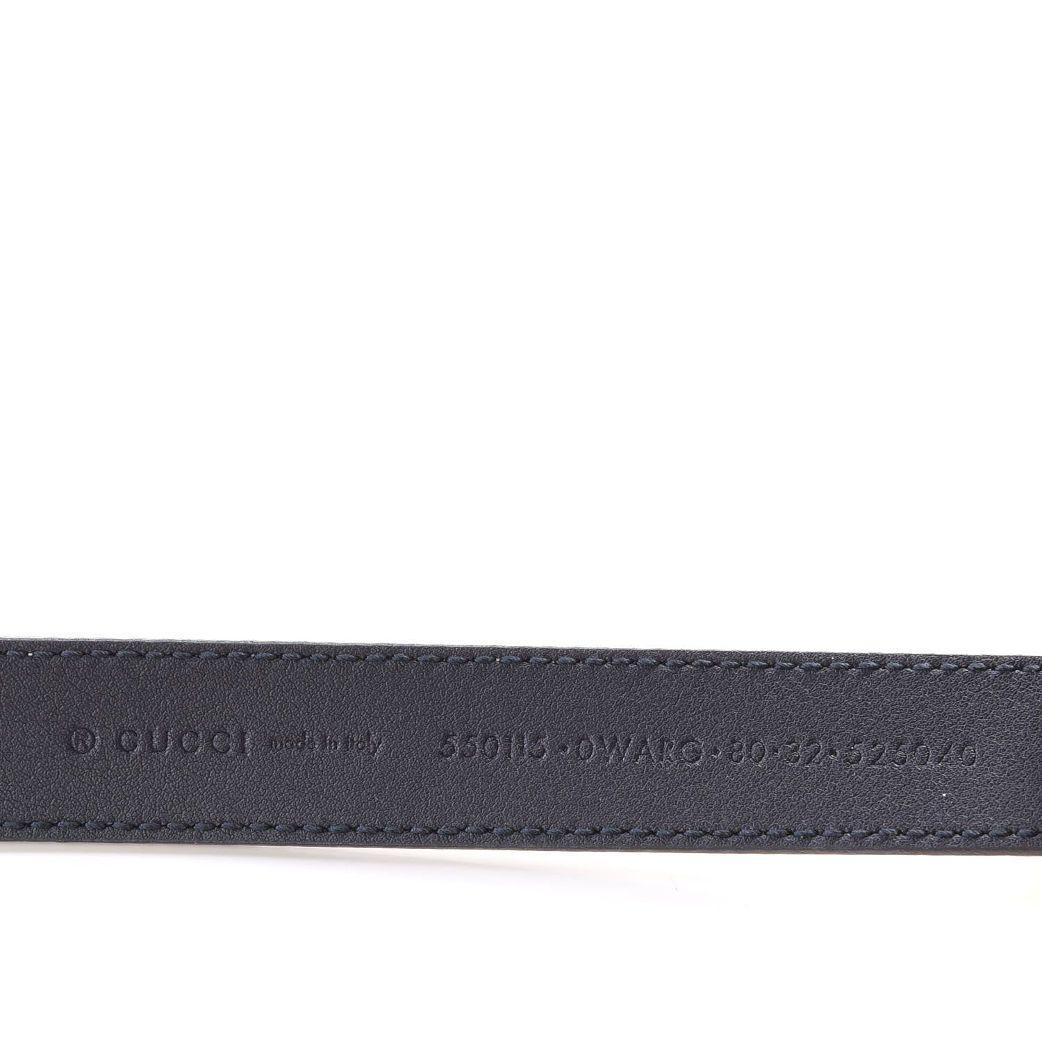 Gucci Calfskin Torchon Double G 20mm Belt 80 32 Off White Blue Red 5 of 6