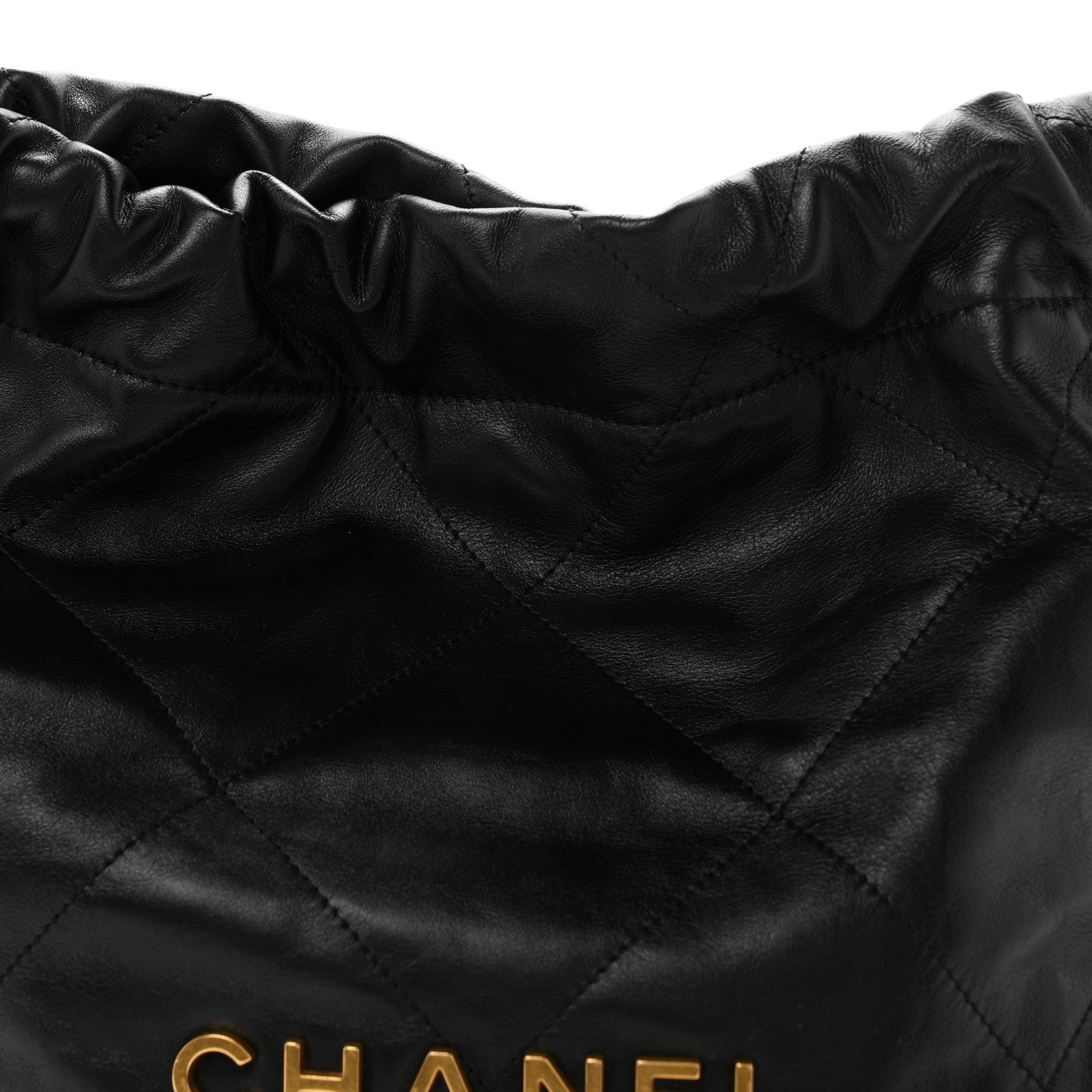 Chanel Shiny Calfskin Quilted Small Chanel 22 Black 9 of 11
