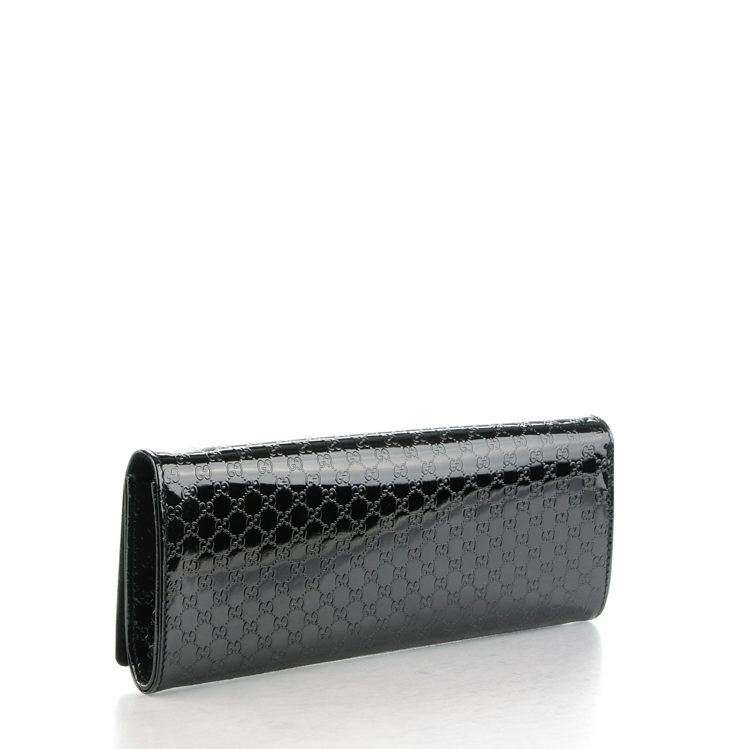 Gucci Patent Microguccissima Small Broadway Clutch Black 3 of 7