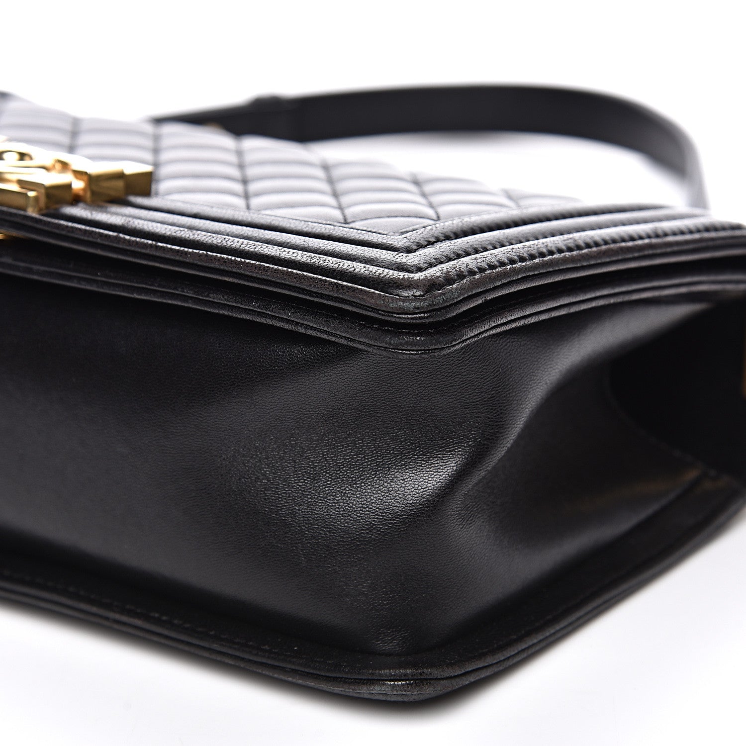 Chanel Lambskin Quilted Medium Boy Flap Black 9 of 17