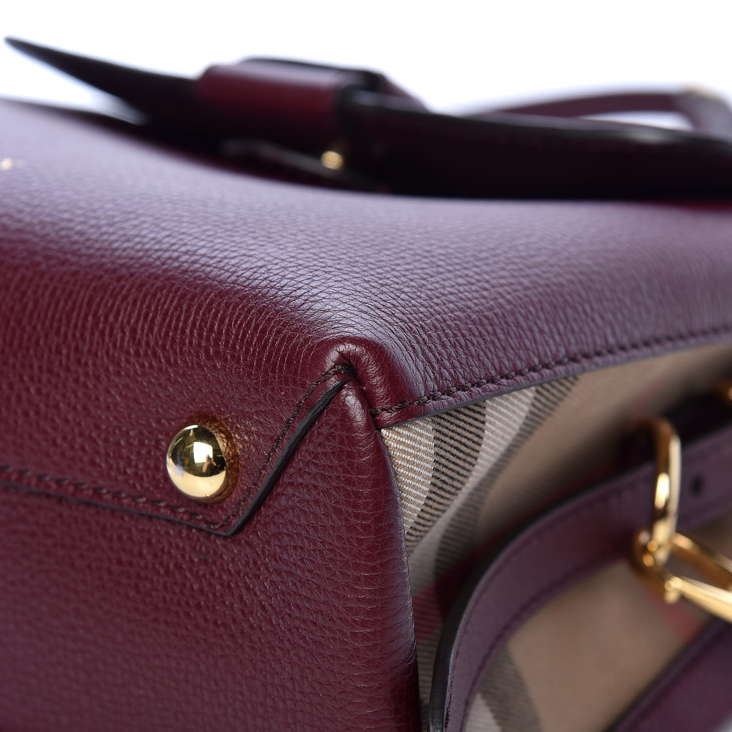 Derby Calfskin House Check Small Camberley Mahogany Red