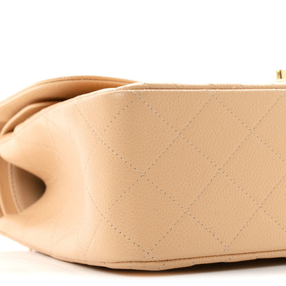 Chanel Caviar Quilted Jumbo Double Flap Beige Clair 9 of 10