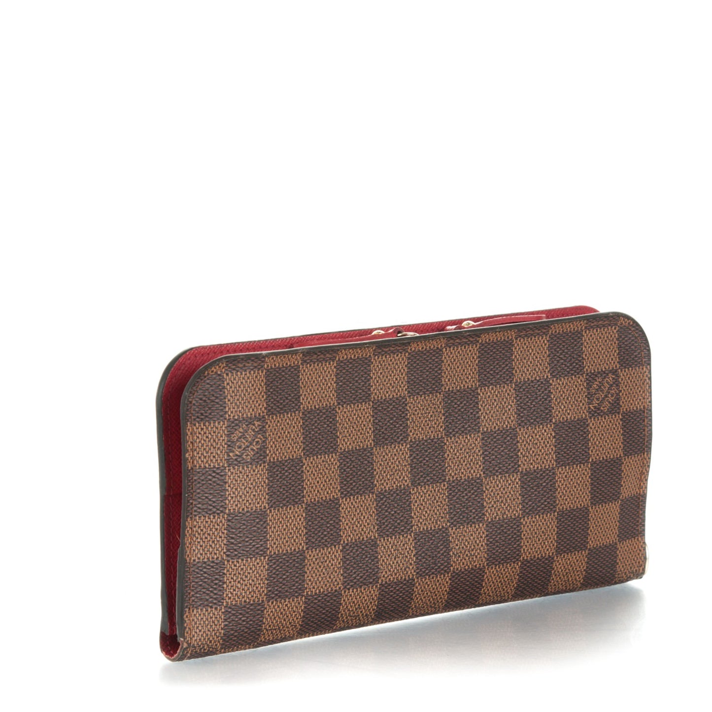 Damier Ebene Insolite Wallet Red