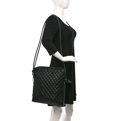 Chanel Calfskin Quilted Large Cambon Messenger Black 2 of 9