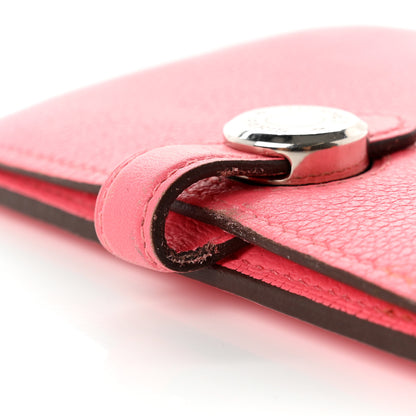 Hermes Evercolor Dogon Compact Wallet Rose Azalee 9 of 11
