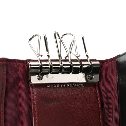 Chanel Lambskin Quilted 6 Key Holder Black 7 of 13