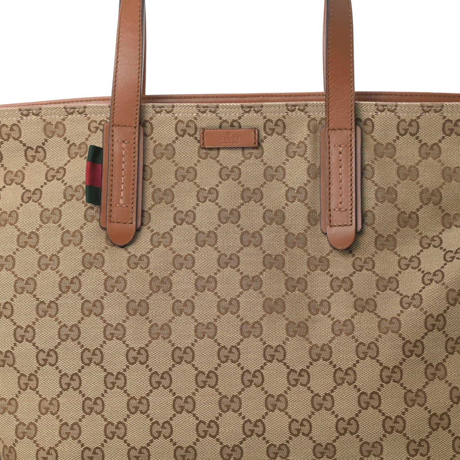 Gucci Monogram Large Original Tote Tan 8 of 12