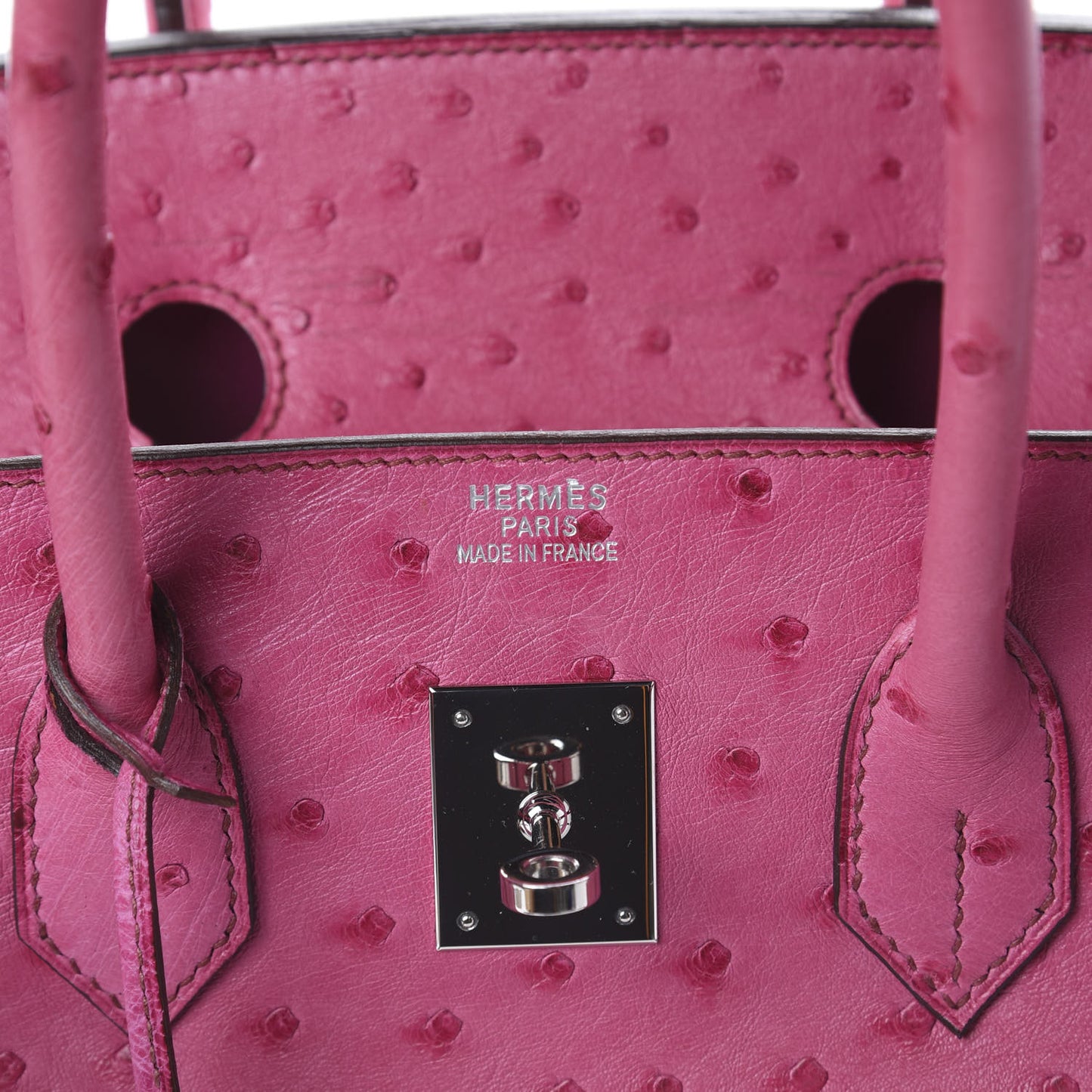 Ostrich Birkin 35 Fuchsia