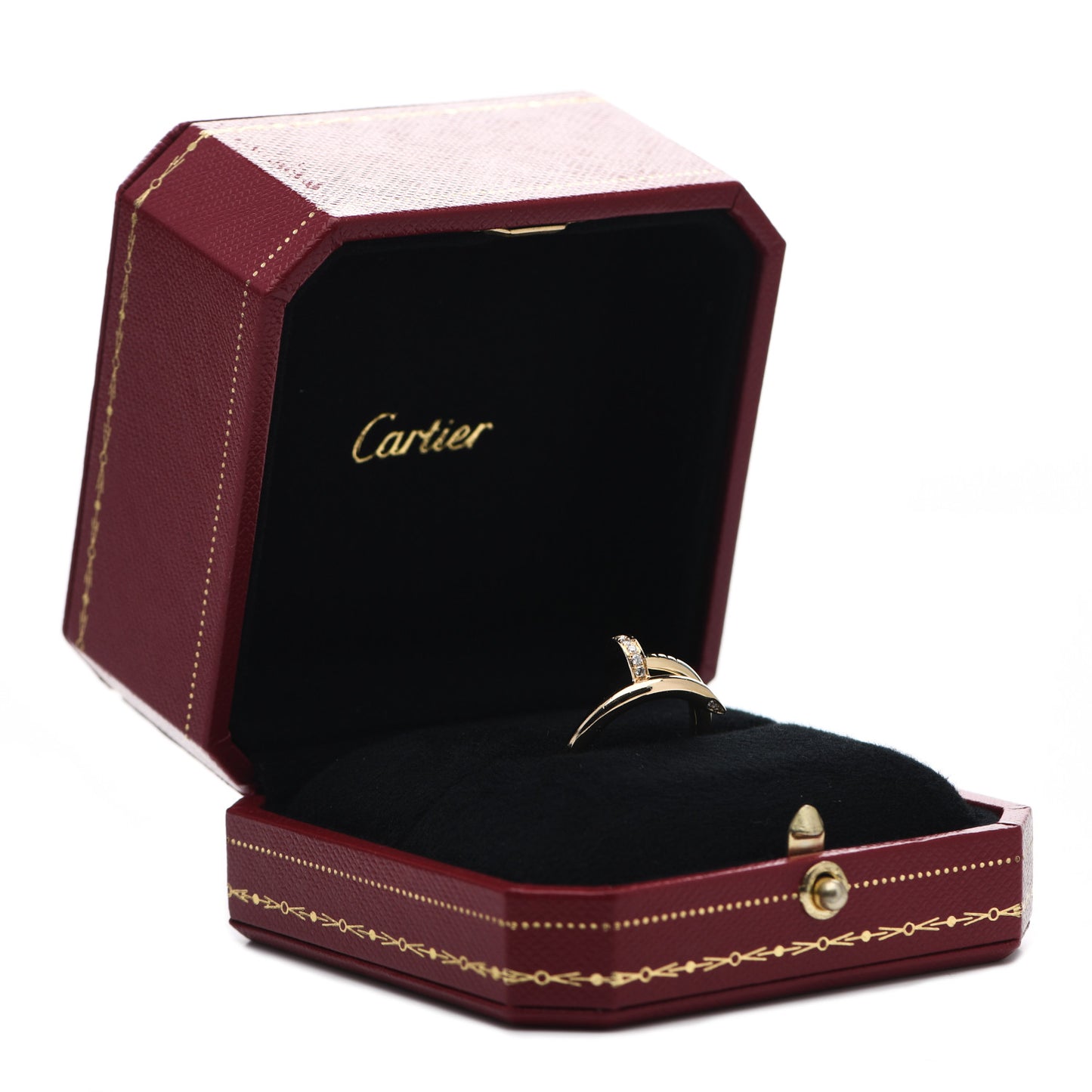 18K Yellow Gold Diamond Juste Un Clou Ring 51 5.75