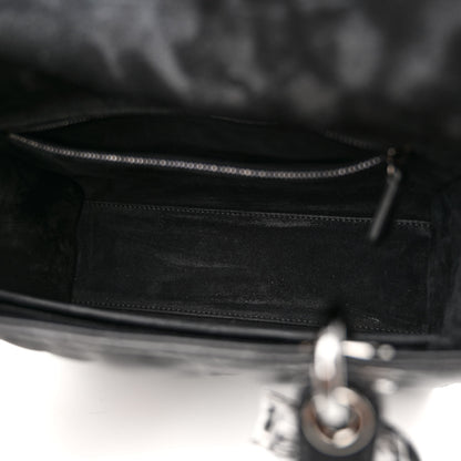 Christian Dior Lambskin Cannage Medium Lady Dior Black 5 of 12