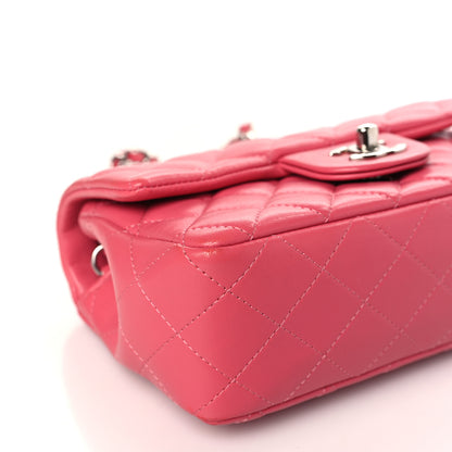 Chanel Lambskin Quilted Mini Rectangular Flap Pink 8 of 9
