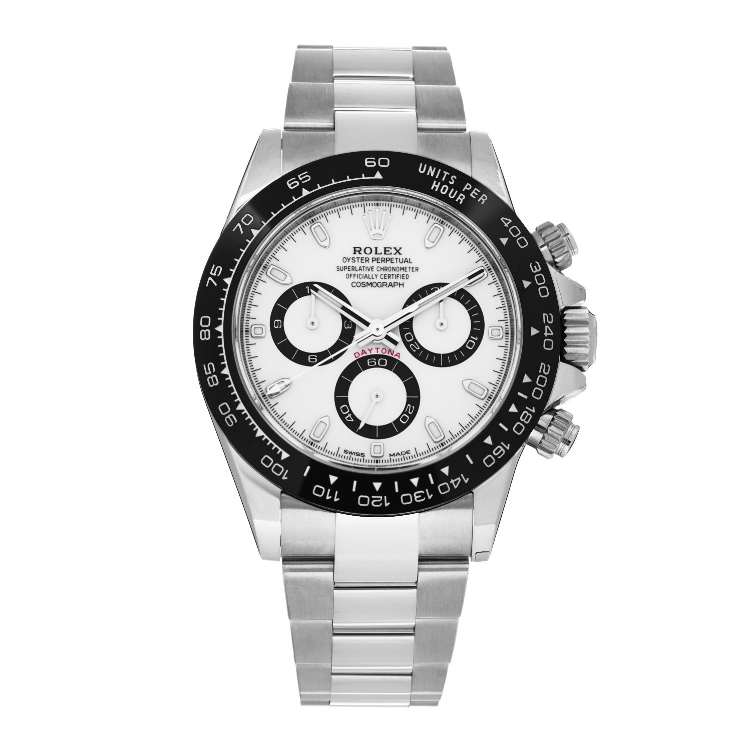 Rolex Stainless Steel 40mm Oyster Perpetual Cosmograph Daytona Panda Watch White 116500LN 1 of 5