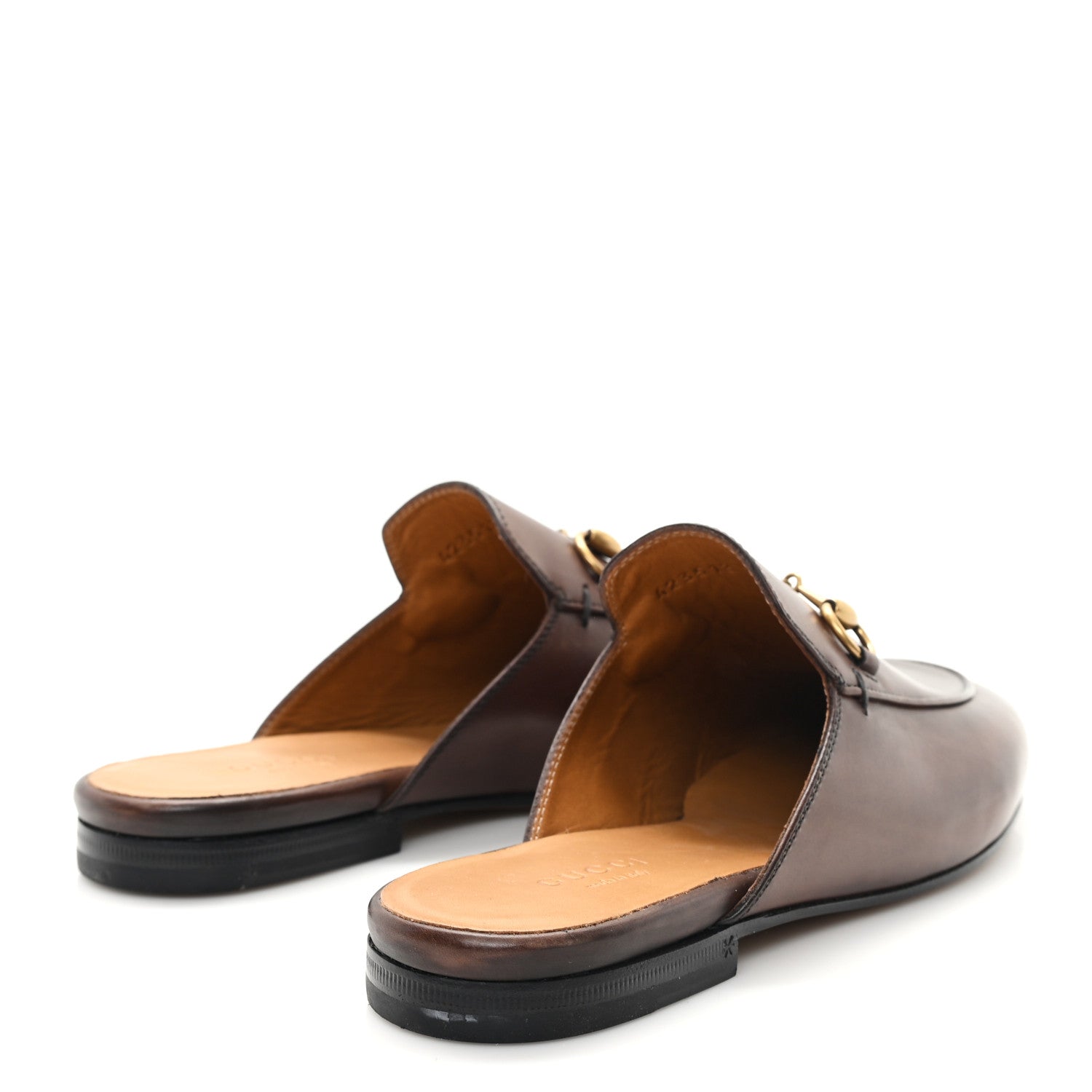 Gucci Calfskin Womens Princetown Slippers 36.5 Fondente Brown 5 of 10