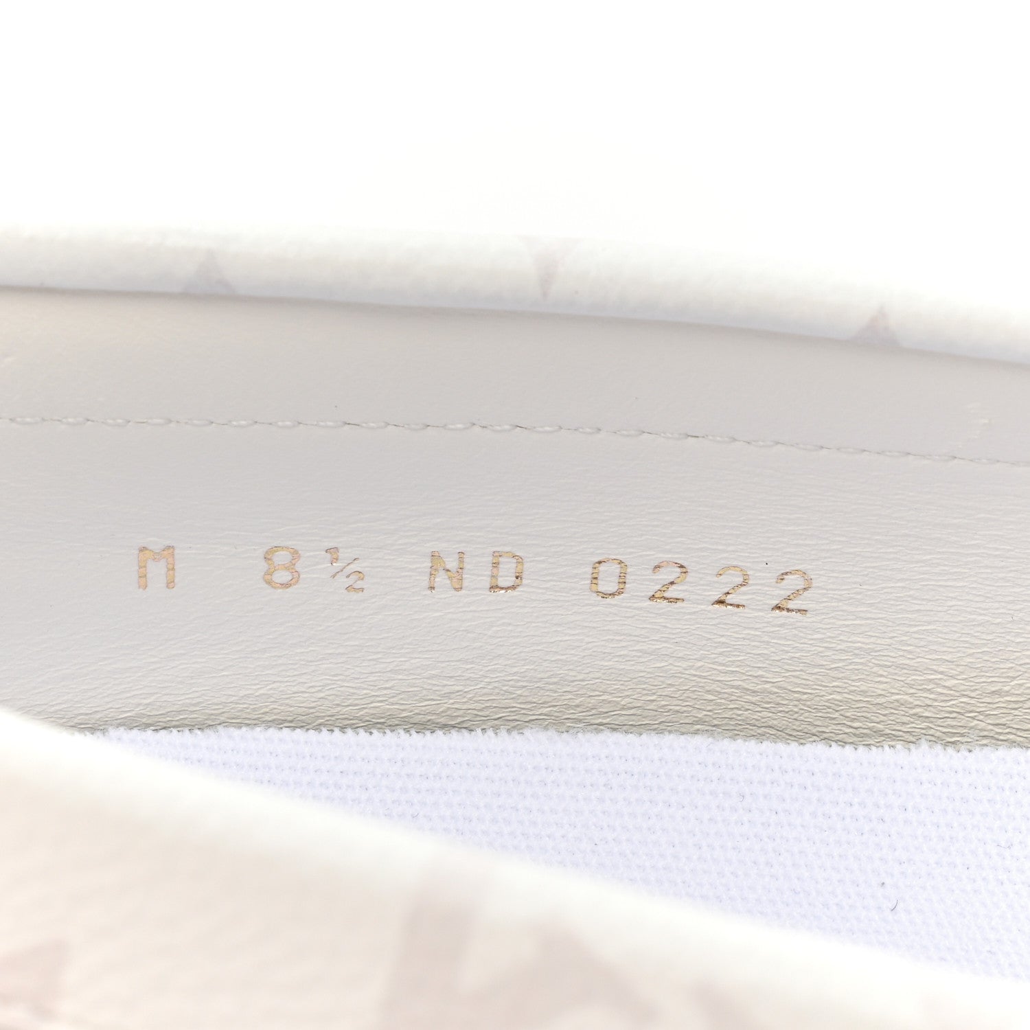 Louis Vuitton Perforated Calfskin Monogram Mens LV Racer Mocassin Loafers 8.5 White 10 of 12