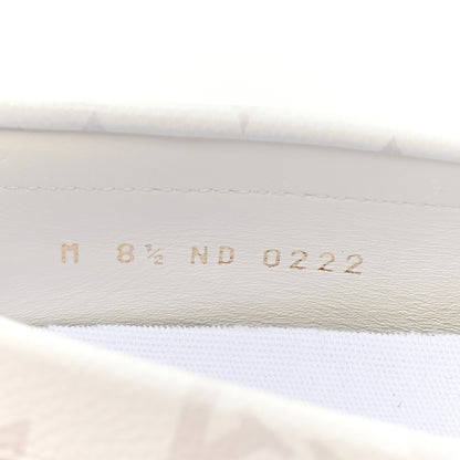 Louis Vuitton Perforated Calfskin Monogram Mens LV Racer Mocassin Loafers 8.5 White 10 of 12