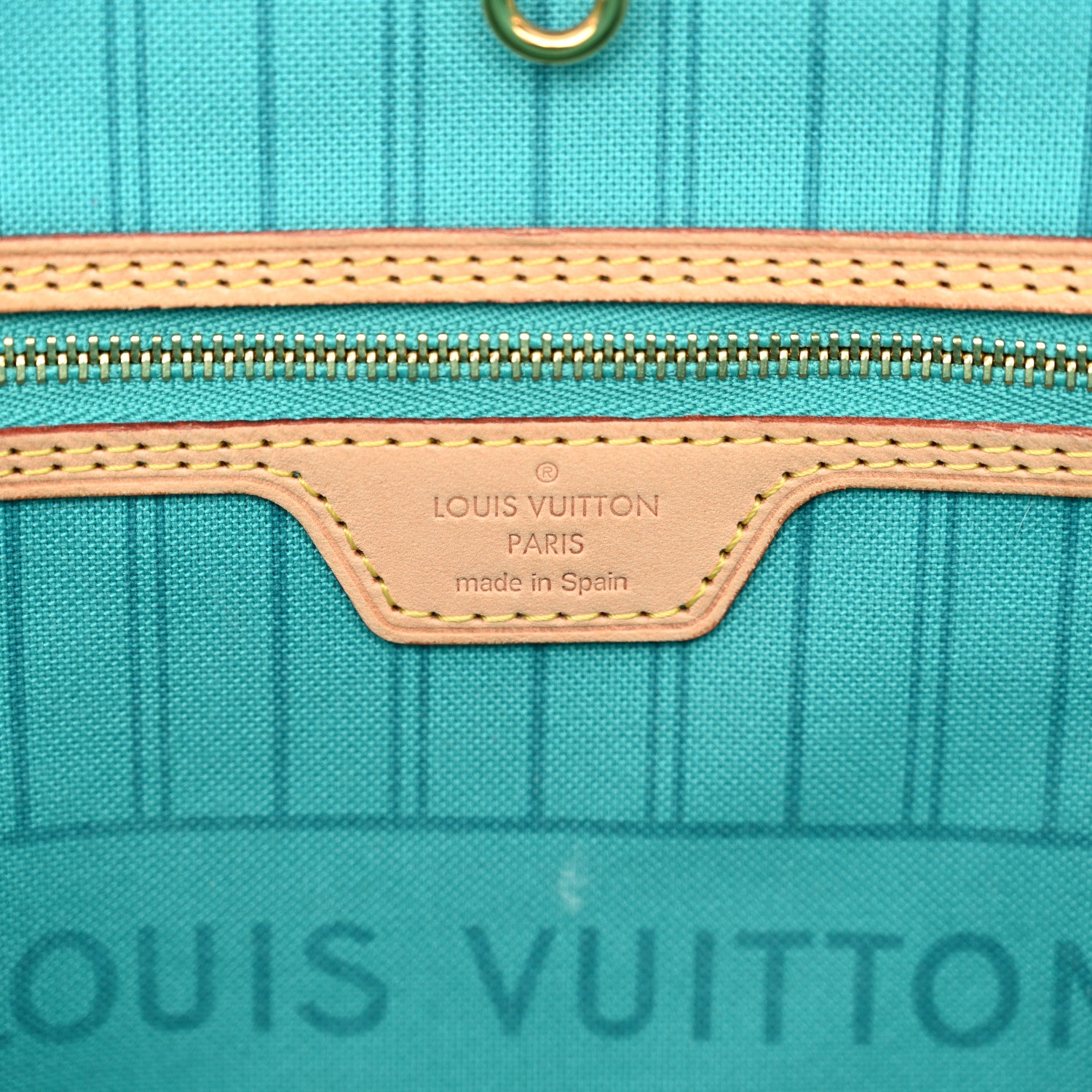 Louis Vuitton Monogram V Neverfull MM Turquoise 7 of 14