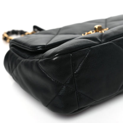 Chanel Lambskin Quilted Medium Chanel 19 Flap Black 9 of 10